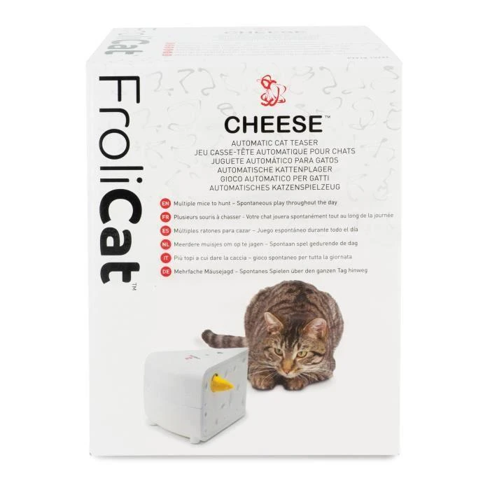 Petsafe FroliCat CHEESE Automatic Cat Teaser žaislas katėms su pelyte