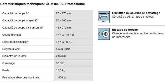Bosch Stacionarus diskinis pjūklas GCM 800 SJ