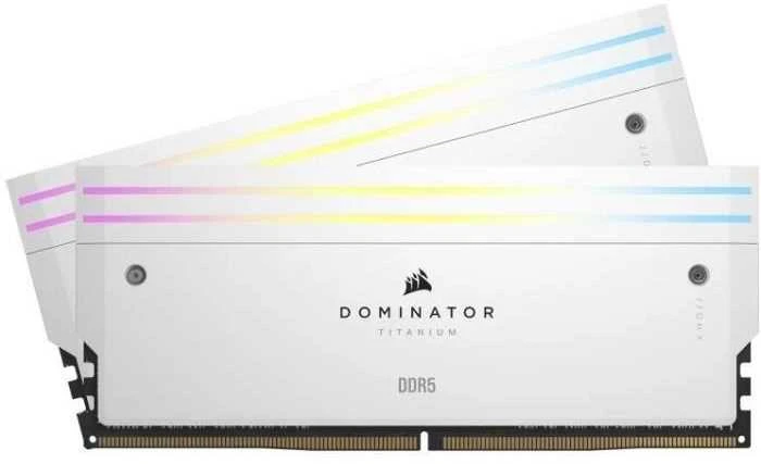 Corsair Dominator Titanium 32GB RAM baltos plokštelės