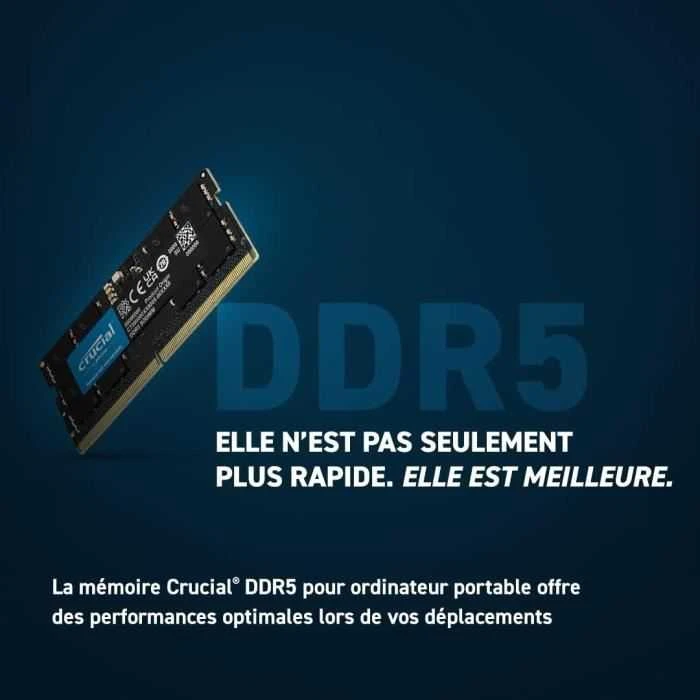 Nešiojamo kompiuterio atmintis Crucial Nešiojamojo kompiuterio atmintis - Samsung SODIMM 32GB DDR5 4800MHz
