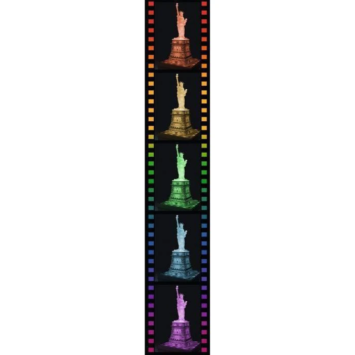 3D galvosūkis Laisvės statula su šviesomis - RAVENSBURGER dėlionė