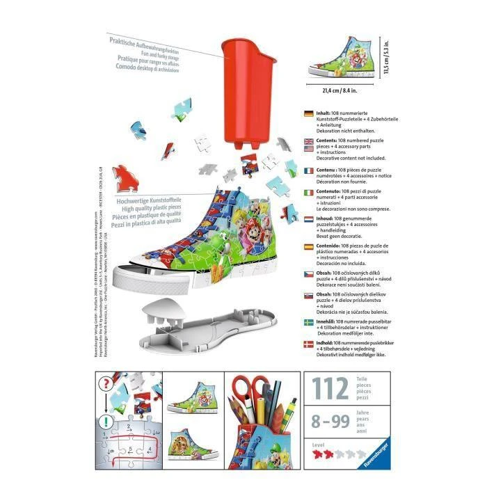 Ravensburger 3D Dėlionė 108 vnt. - Super Mario sportbatis