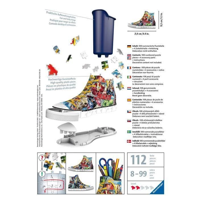 Ravensburger 3D Dėlionė 108 vnt. - "Sneaker" Marvel