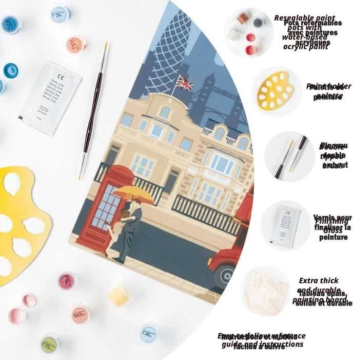 Tapymas pagal skaičius London 23525 Ravensburger