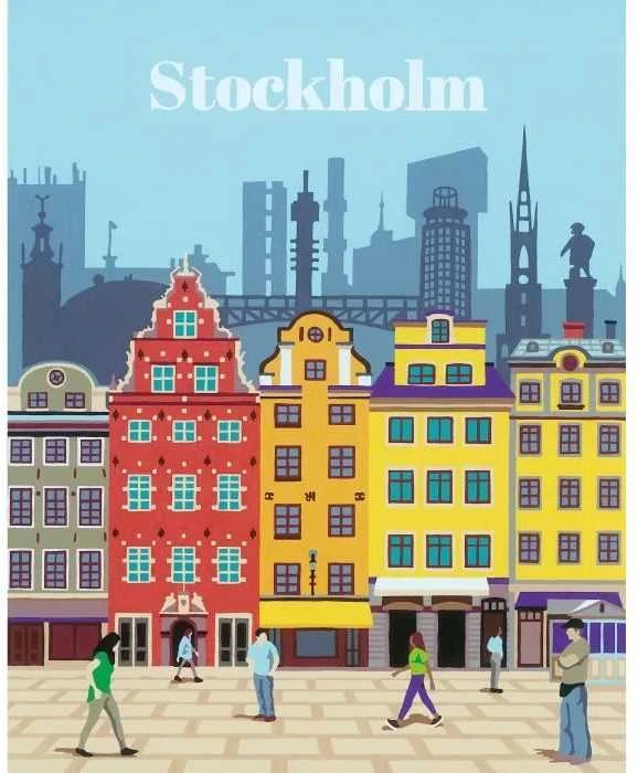 Dėlionė Tapymas pagal skaičius CreArt Stockholm 23520 Ravensburger