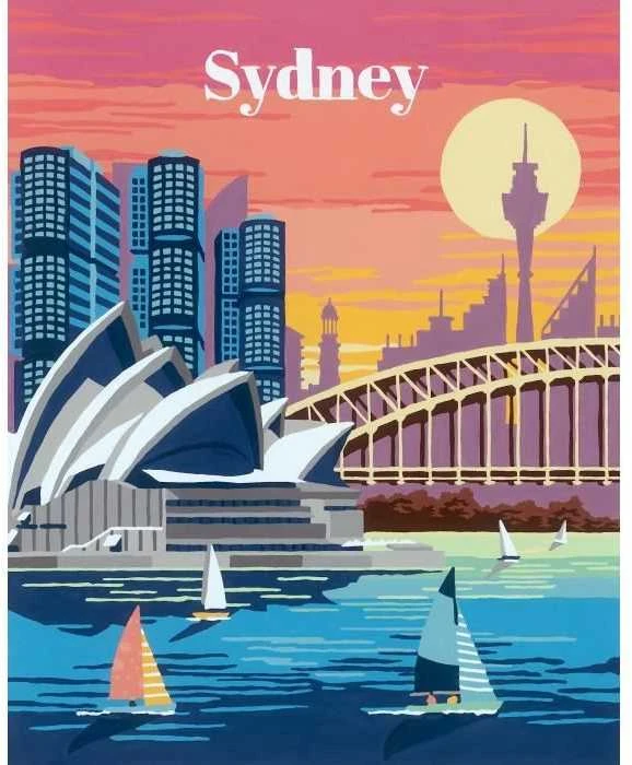 Tapymas pagal skaičius Sydney 24 x 30 cm 23526 Ravensburger