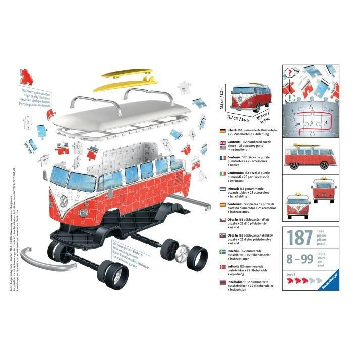 Ravensburger "3D" Dėlionė 162 vnt. - Volkswagen T1