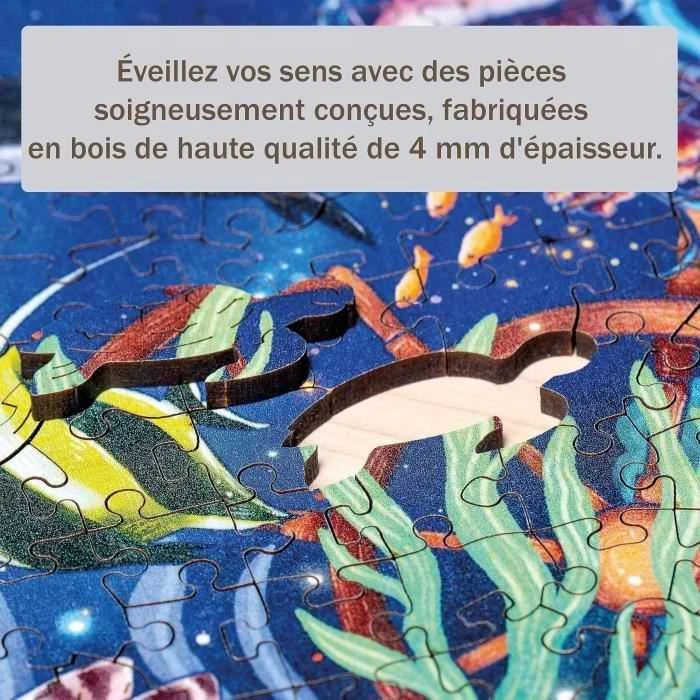 Ravensburger Medinė dėlionė 500 vnt. - Spalvingas jūros pasaulis