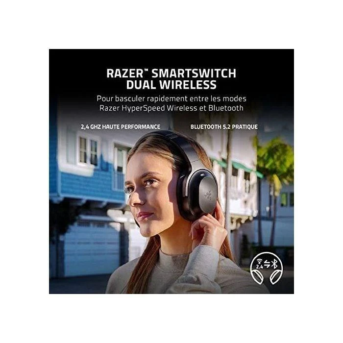 Razer | Ausinės Žaidimams | Barracuda Pro | Belaidės | Ant ausų uždedamos | Noise canceling | Belaidės