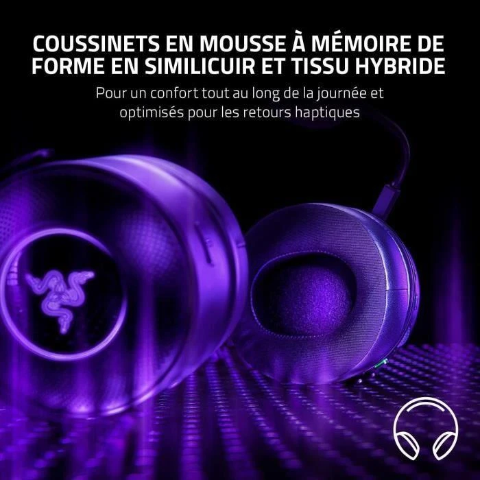 Belaidės Žaidimų ausinės Razer Kraken V3 Pro, Juodos