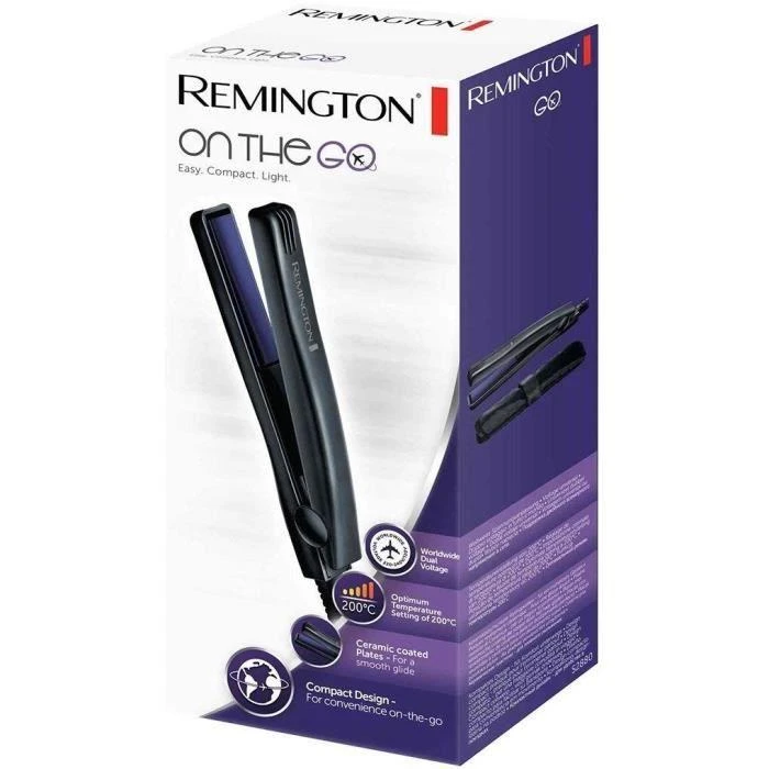Remington S2880 plaukų formavimo šukos Tiesinimo žnyplės Šiltas Juoda