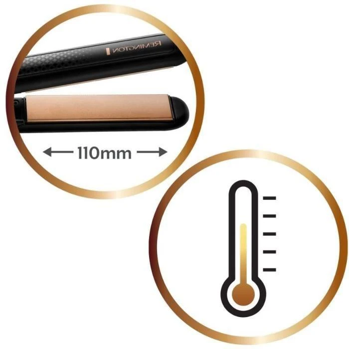 Plaukų Formavimo Prietaisai - Remington S6308 Plaukų Tiesintuvas 230°C, 15s Įkrovimo Laikas, Keramika, Juoda