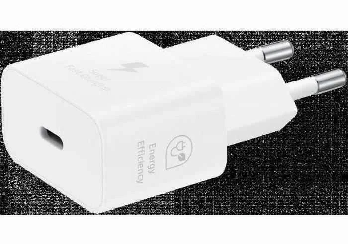 Įkroviklis Samsung EP-T2510XWEGEU 25W + USB-C kabelis baltas