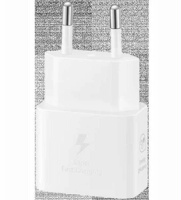 Įkroviklis Samsung EP-T2510XWEGEU 25W + USB-C kabelis baltas