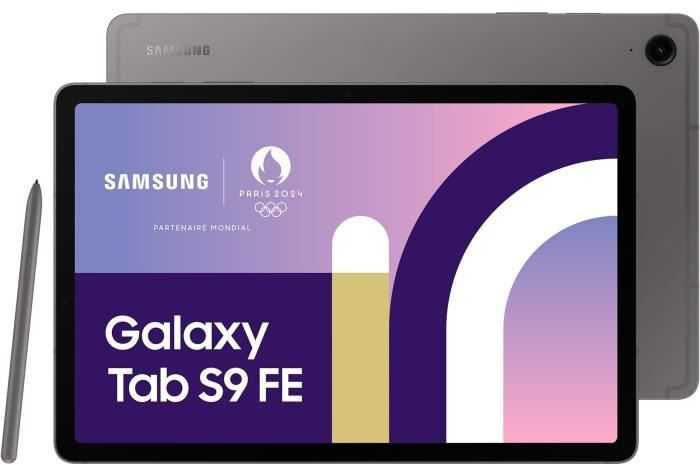Planšetinis kompiuteris Samsung X516B Galaxy Tab S9 FE 10.9 5G 128GB, Pilkos spalvos