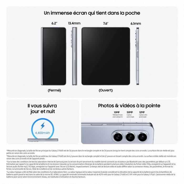 Samsung Galaxy Z Fold5 5G 512GB SM-F946B/DS Phantom Juodas