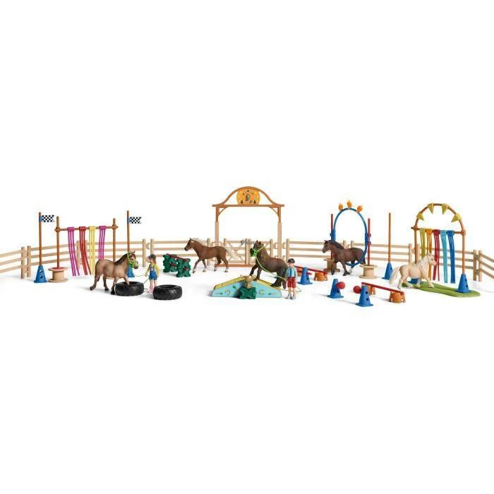 Schleich Farm World 42481 – ponių vikrumo pratimas
