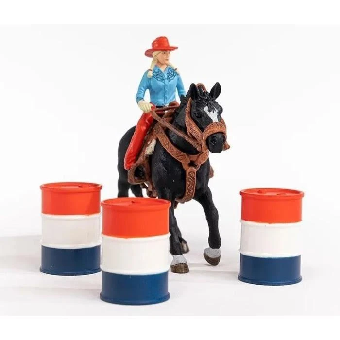 SCHLEICH „Naminiai gyvūnai“ Rinkinys - Kaubojė ant žirgo