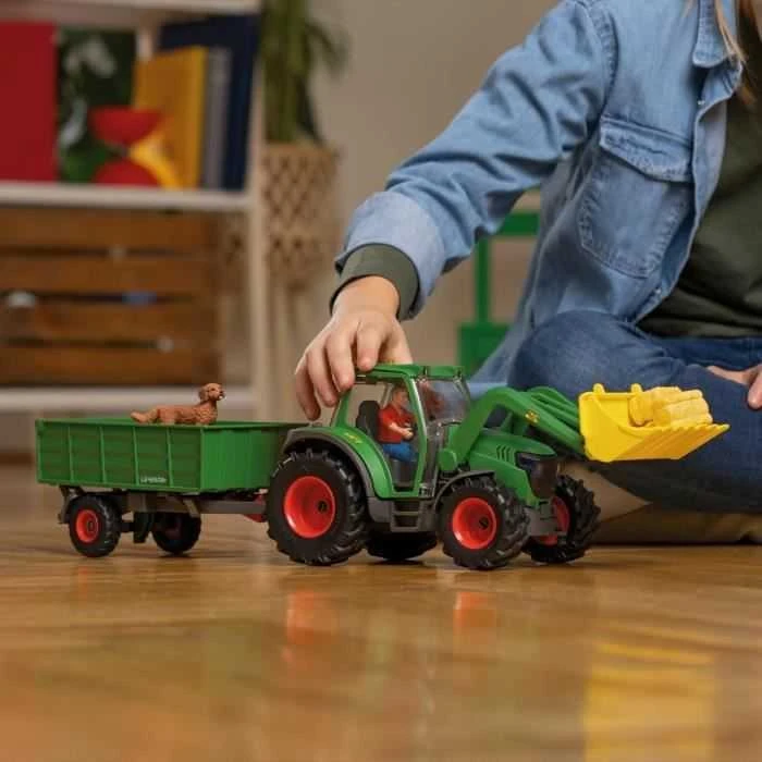 SCHLEICH FARM WORLD Traktorius su priekaba
