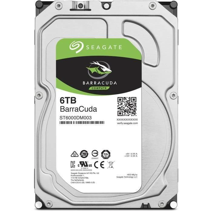 Kietasis diskas Seagate Barracuda ST6000DM003 5400 RPM, 6000 GB