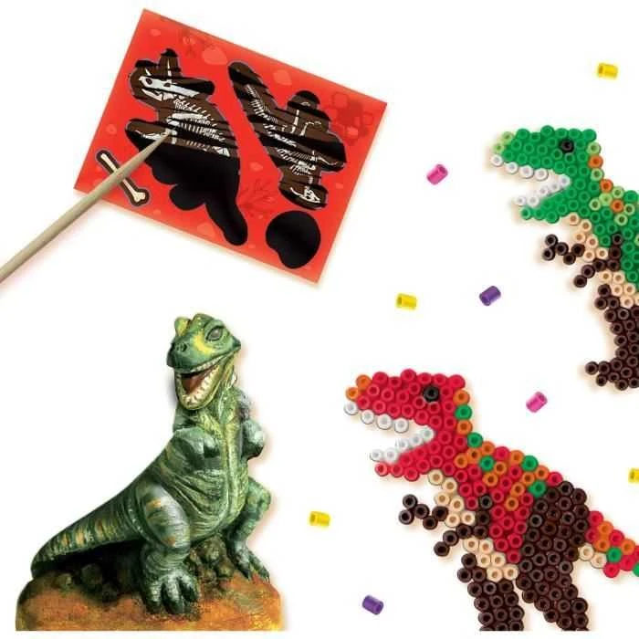 Ses Creative SES 3in1 Dinozauro gipso lietas, karoliukai, braižymas