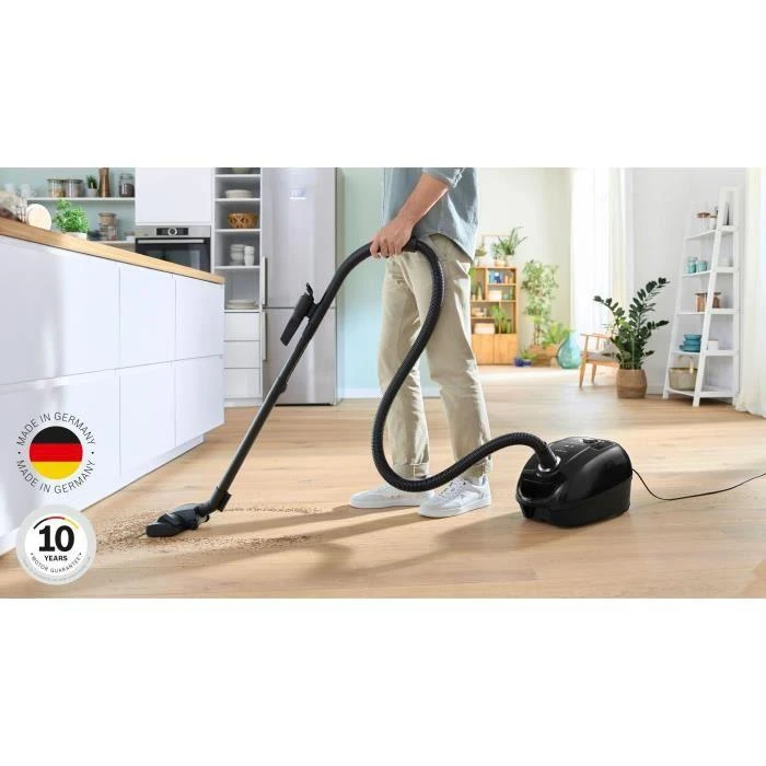 Bosch BGL38BA2H Serija 4, Dulkių siurblys su maišeliu, Juoda