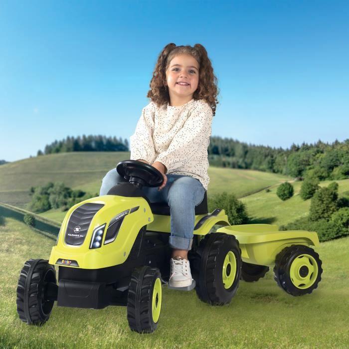 SMOBY Traktorius su priekaba XL, žalias