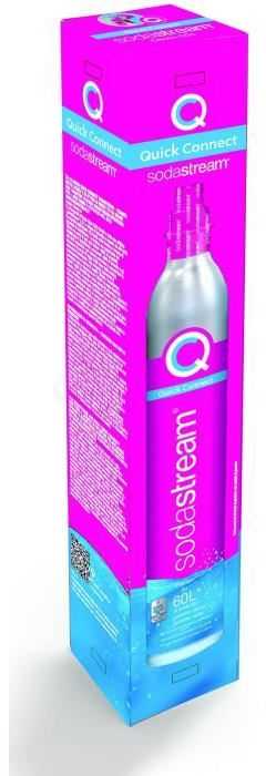SodaStream Quick Connect CO2 angliarūgštės cilindras 60L, rožinis