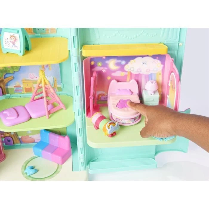 Spin Master Polly Pocket Gabi katės namelis – stebuklingi miegamojo kambariai + katės figūrėlė (GXP-912216)