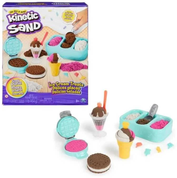 KINETIC SAND Rinkinys „Ledų desertai“