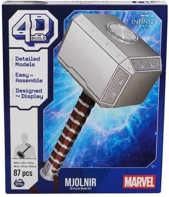 Spin Master MARVEL 4D dėlionė „Marvel: Toro kūjis“