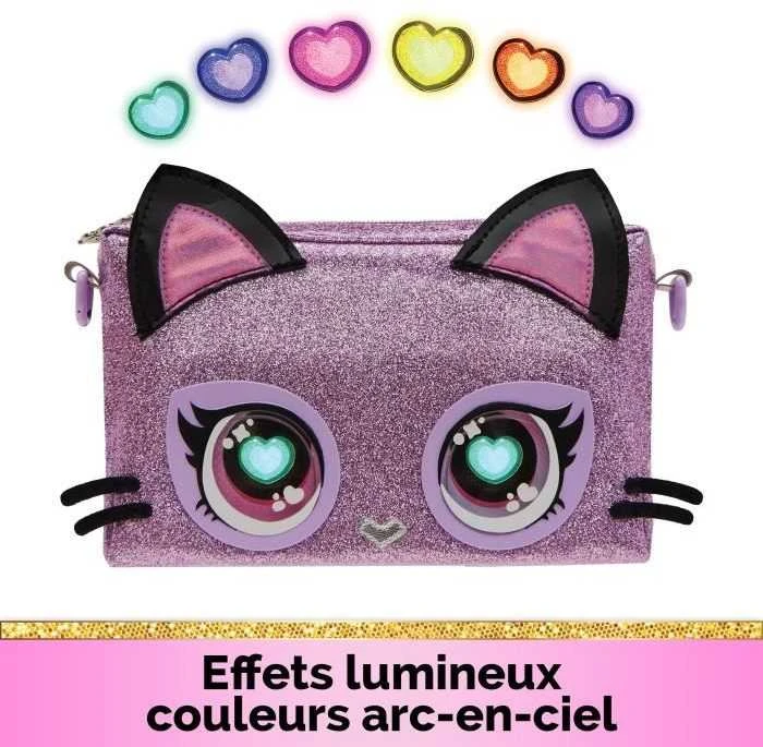 PURSE PETS Interaktyvi blizgi rankinė - Katytė