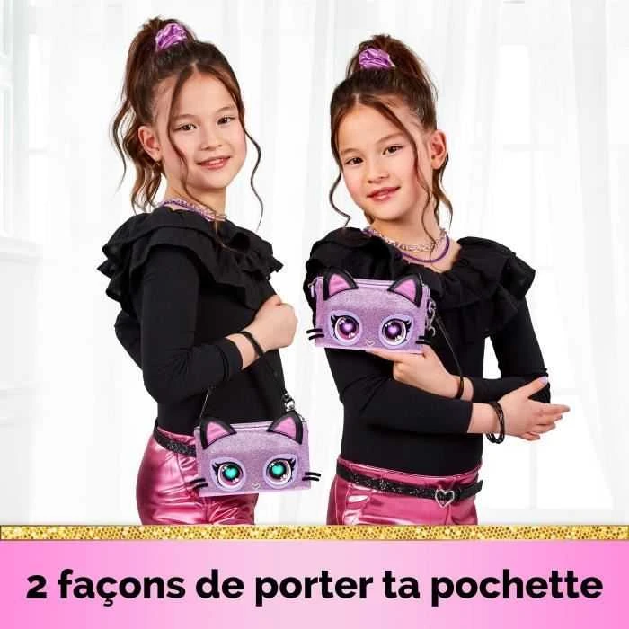 PURSE PETS Interaktyvi blizgi rankinė - Katytė