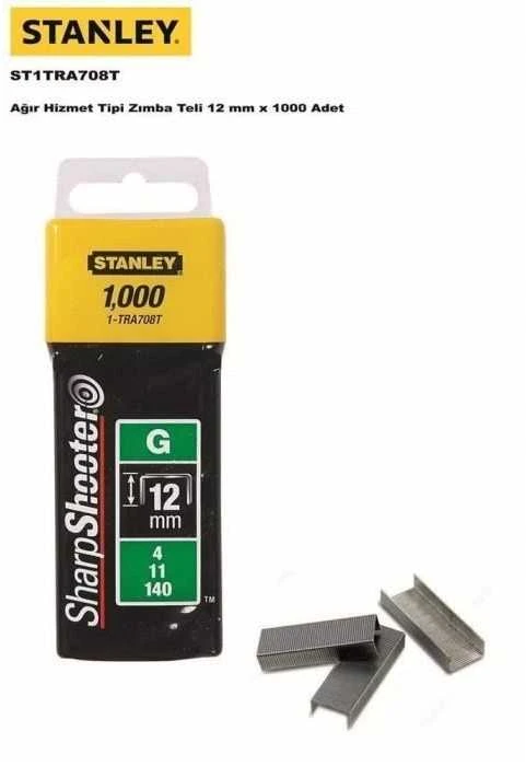 STANLEY ZSZYWKI G 12mm 1000 SZT.