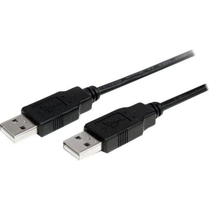 Kabelis USB StarTech USB-A - USB-A 2 m Juodas (USB2AA2M)