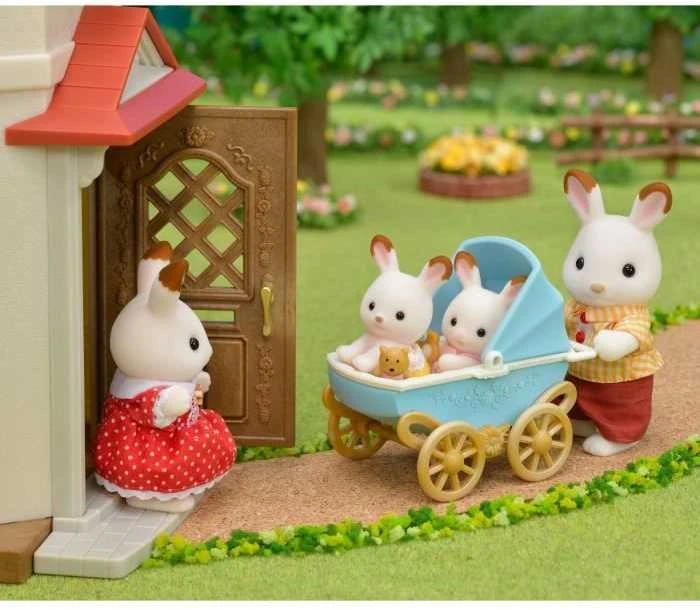 Sylvanian Families Triušiukai dvynukai vežimėlyje