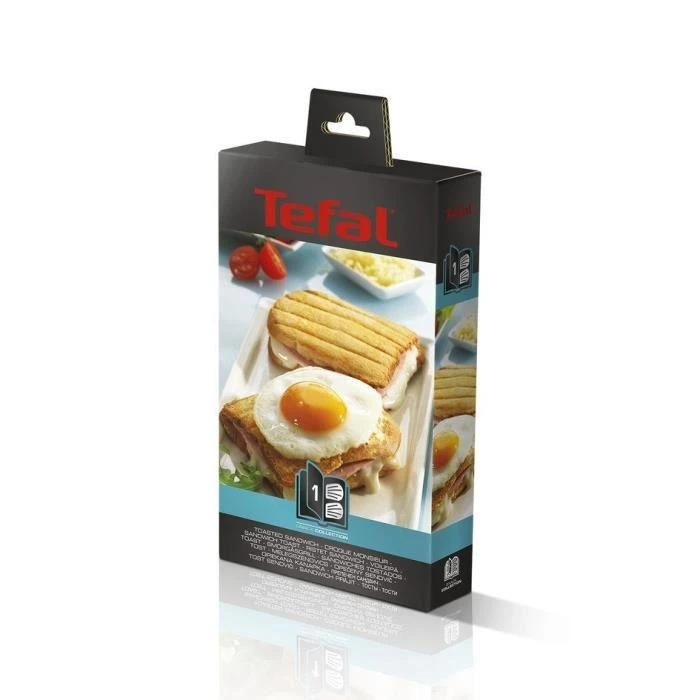 Snack Collection Tefal XA800112 Sumuštinių kepimo plokštės, Juodos spalvos