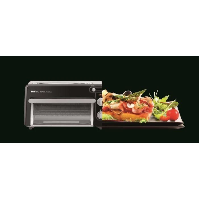 Tefal TL 6008 skrudintuvas 2 griežinėliai Aliuminis, Juoda 1300 W