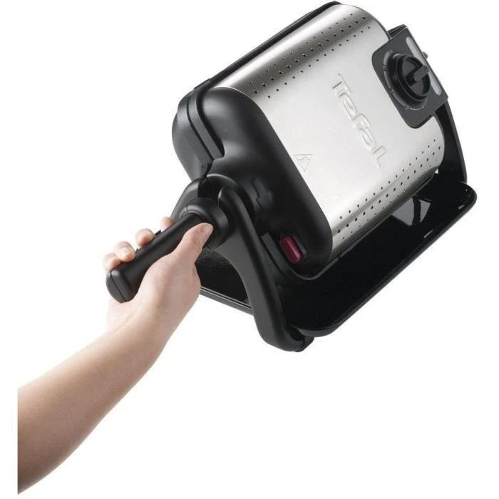 Tefal WM756D vaflinė 2 vafliai Juoda, Nerūdijančiojo plieno 1200 W