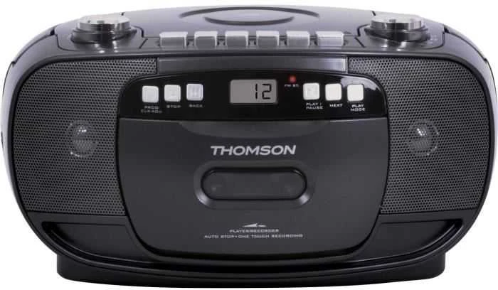 Thomson RK200CD nešiojamoji stereo sistema Analoginis 2,4 W Juoda