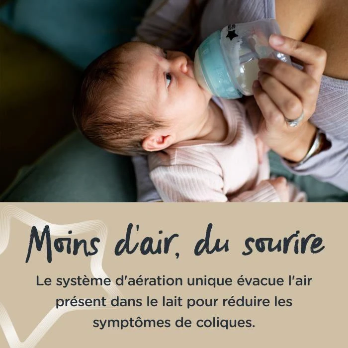 Tommee Tippee TOMMEE TIPPE buteliukas ADVANCED ANTI-COLIC, 260 ml, 3 vnt., 422746