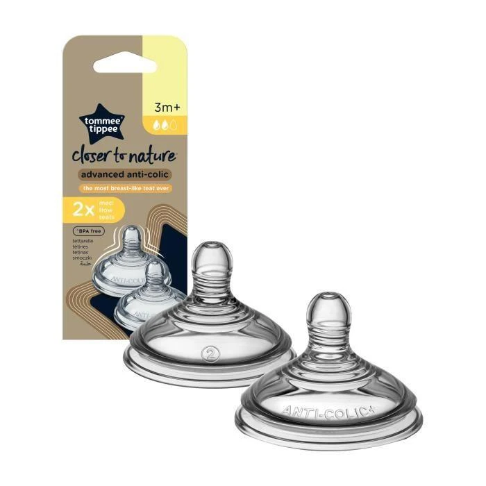 TOMMEE TIPPEE žindukai vidutinės srovės ANTI-COLIC, 2 vnt., 42112853