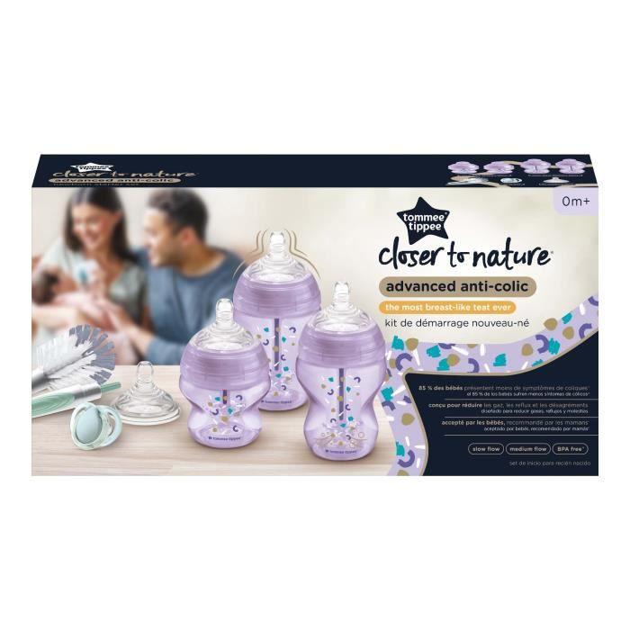 TOMMEE TIPPEE ADVANCED ANTI-COLIC MAITINIMO PRADŽIOS RINKINYS, PURPLE