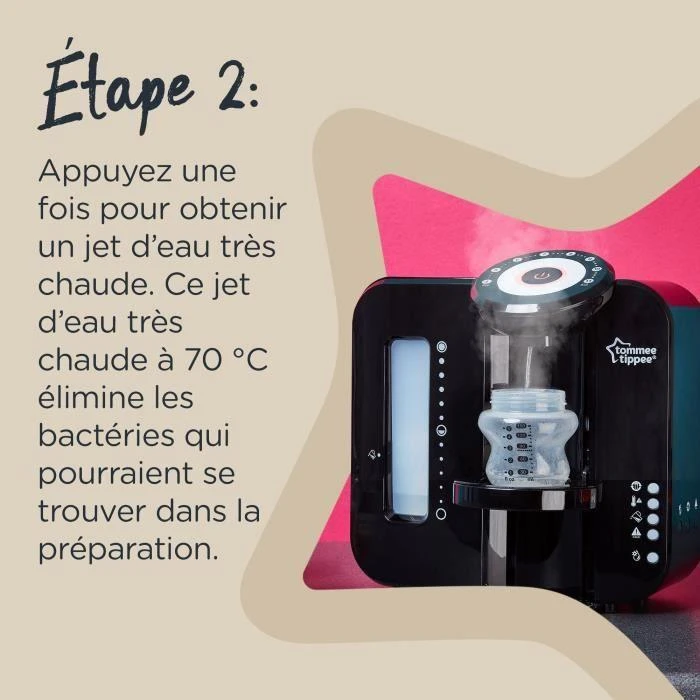 Tommee Tippee Perfect Prep Pieno mišinukų paruošimo aparatas, Juodos spalvos, 42372610