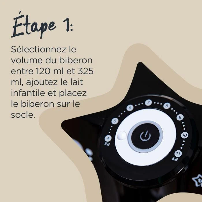 Tommee Tippee Perfect Prep Pieno mišinukų paruošimo aparatas, Juodos spalvos, 42372610