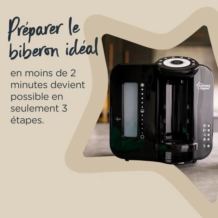 Tommee Tippee Perfect Prep Pieno mišinukų paruošimo aparatas, Juodos spalvos, 42372610