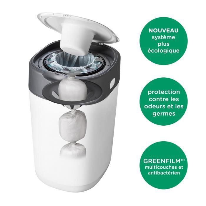TOMMEE TIPPEE TWIST AND CLICK ADVANCED SAUSKELNIŲ KONTEINERIO IR 12 VNT. KASEČIŲ RINKINYS, Baltas