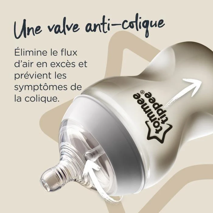 TOMMEE TIPPEE Natural Start žindukai tirštam skysčiui EASI-VENT, su sterilizavimo funkcija 2 vnt., 42214277