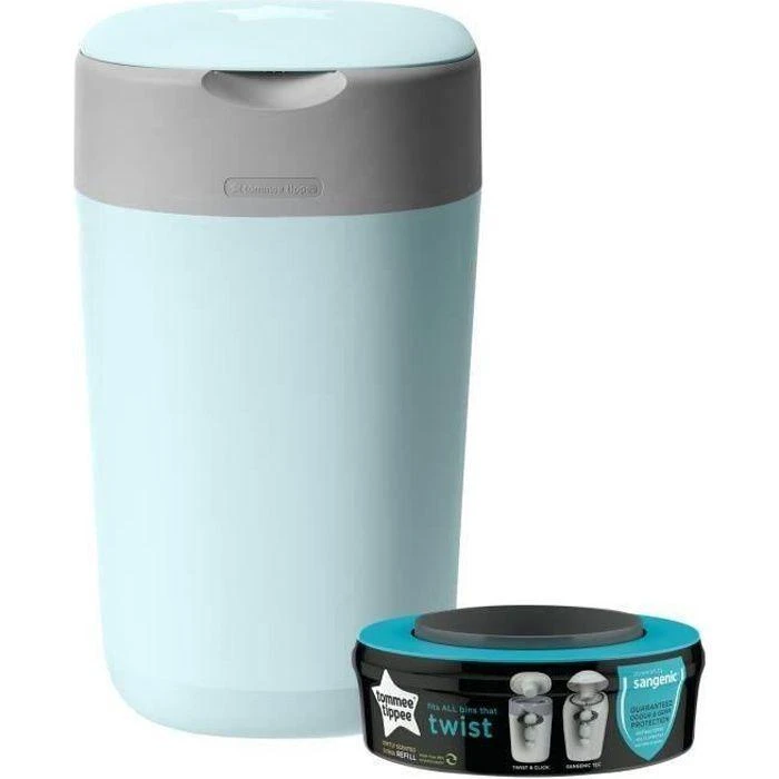 TOMMEE TIPPEE konteineris sauskelnėms Sangenic Twist&Click, žydras, 85100302
