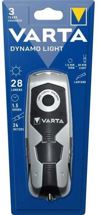 Varta Dynamo Light LED Rankinis žibintuvėlis Juoda, Pilka